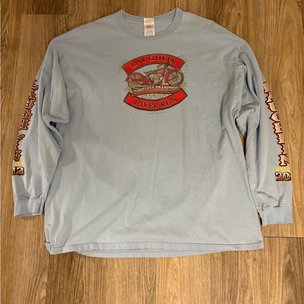 Delta Laughlin River Run Light Blue Long Sleeve Shirt